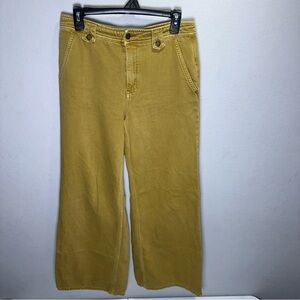 Pilcro Mustard Flare Jeans
